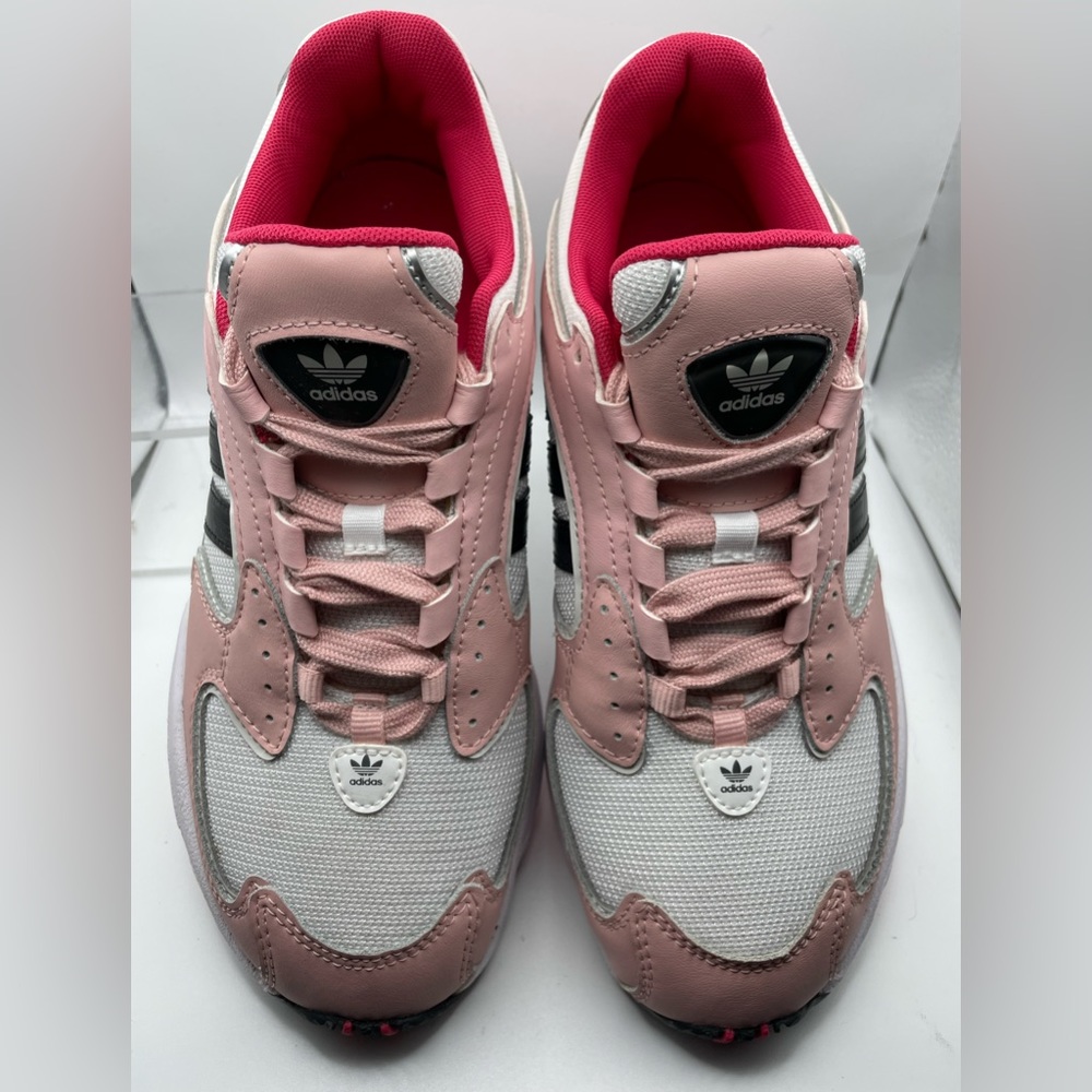 Adidas Falcon 2000 pink, black, white running 🏃♀️ sneakers - Picture 1 of 8